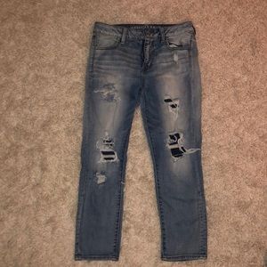 american eagle ripped jeans